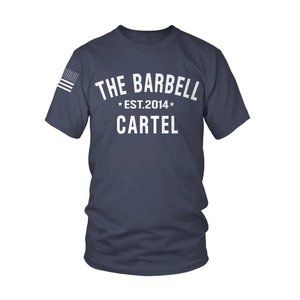 The Barbell Cartel Men's Classic Logo T-Shirt Indigo Size L